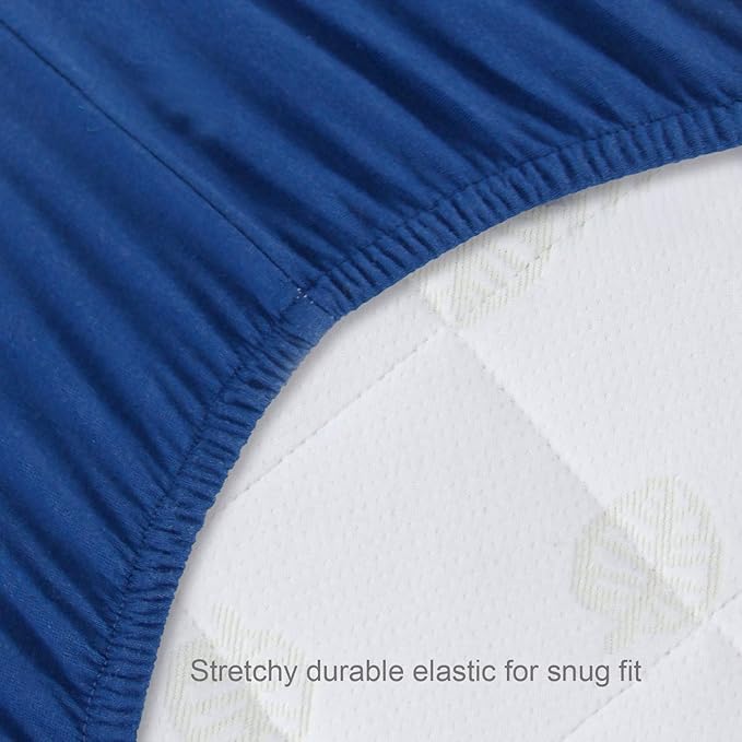 Biloban Crib Sheets Fitted for Boys, 2 Pack Crib Sheet Fits for Standard Crib - Image 4