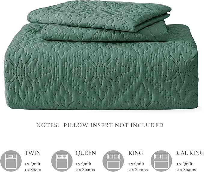 Exclusivo Mezcla Queen Quilt Bedding Set, Lightweight Soft Bedspreads Coverlets - Image 6