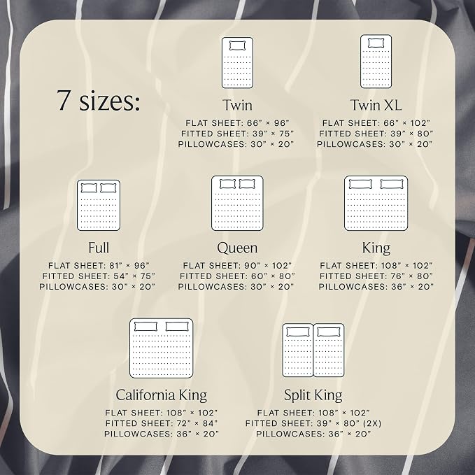 LuxClub 4 PC Cal King Size Sheet Set Bed Sheets, Breathable Luxury, Deep - Image 7