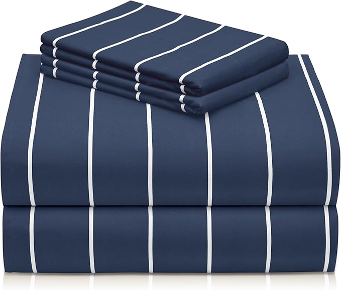 LuxClub 4 PC King Size Sheet Set, Breathable Luxury Bed Sheets, Deep Pockets by LuxClub