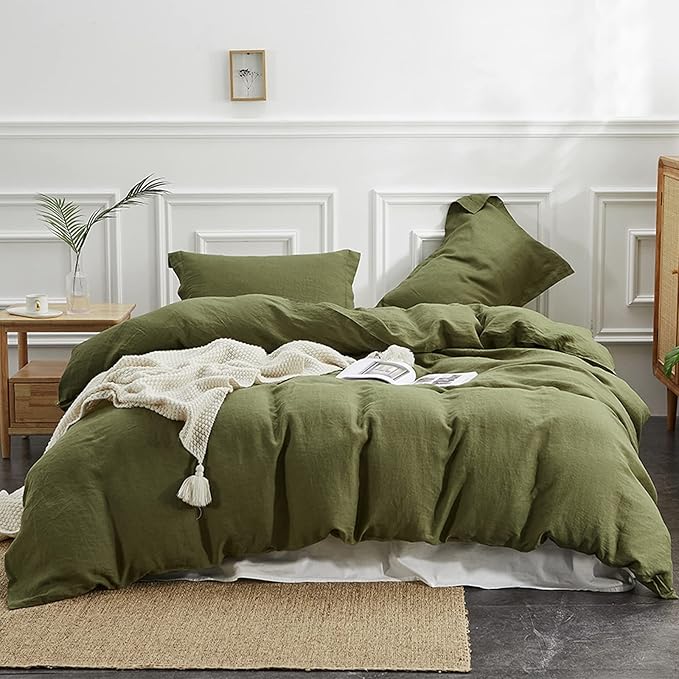 Simple&Opulence 100% Linen Duvet Cover Set 3pcs Basic Style Natural French by SimpleOpulence