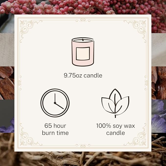 Hotel Lobby Linen Candle – Luxury Hand-Poured 9.75oz 100% Soy Wax - Image 3