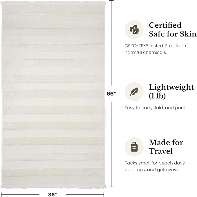 Lightweight Turkish Beach Towel - Image 5