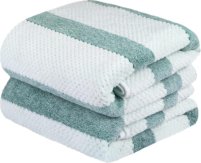JML Microfiber Bath Towels, Bath Towel 2 Pack, Super Absorbent and Fast Drying by JML