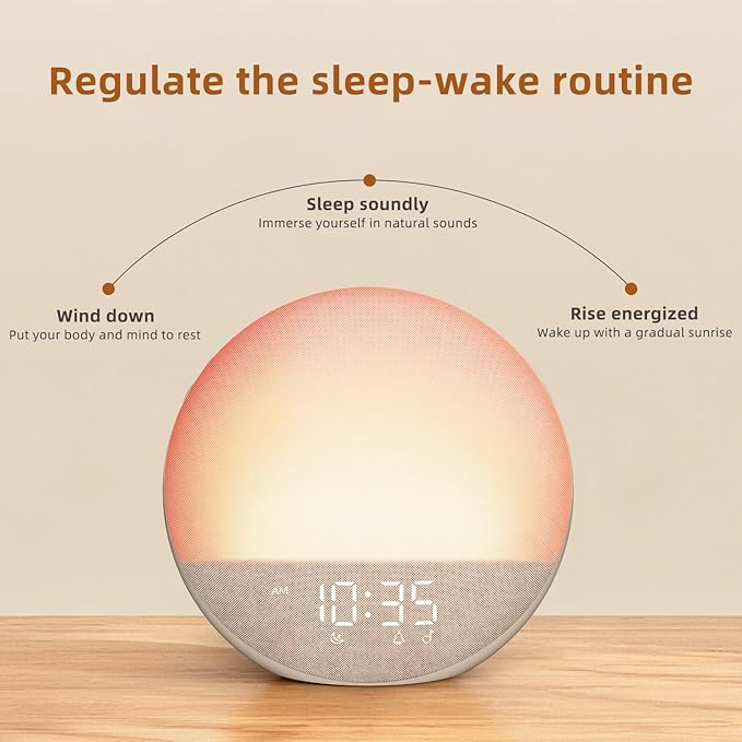 Sunrise Alarm Clock White Noise Machine: Natural Wake Up Light - Image 4