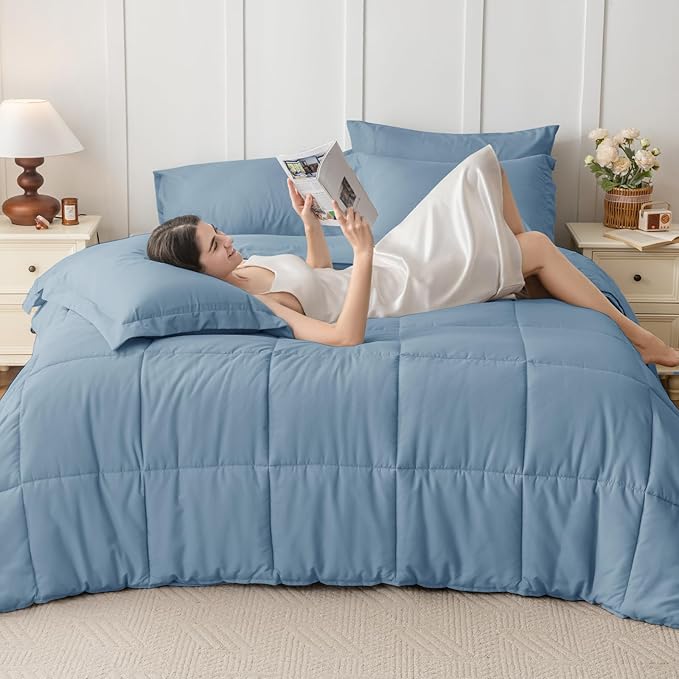 JOLLYVOGUE Twin XL Comforter Set, Ultra-Soft Bed in a Bag Twin XL Size 5 Pieces - Image 7