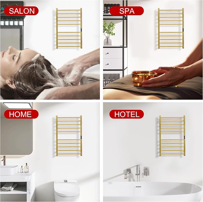 Heated Towel Racks for Bathroom, Wall Mounted Electric Towel Warmer Racks - Image 6