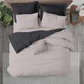 Kotton Culture 3 Pc King Size Duvet Cover Set- 100% Egyptian Cotton 600 Thread by KottonCulture