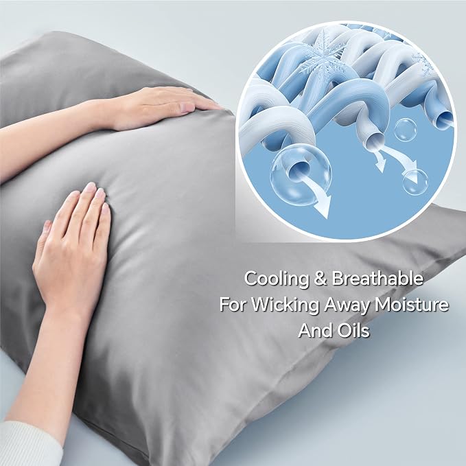 BEDELITE Pillow Cases Standard Size Set of 2, Rayon Derived from Bamboo - Image 3