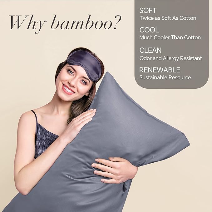 BEDELITE Cooling Pillow Cases for Hot Sleepers & Night Sweats, Rayon Derived - Image 2