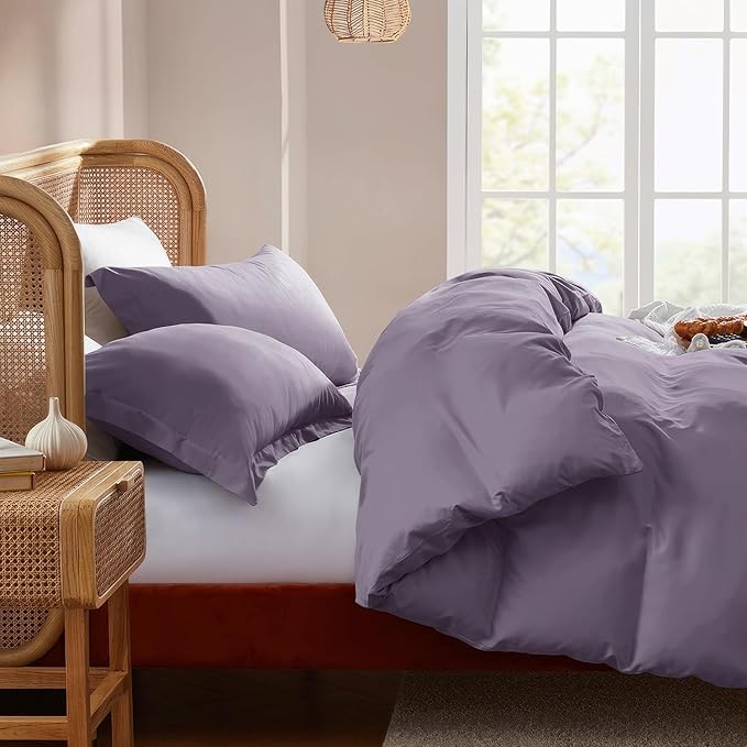 Nestl Grayish Purple Duvet Cover Full Size - Image 7