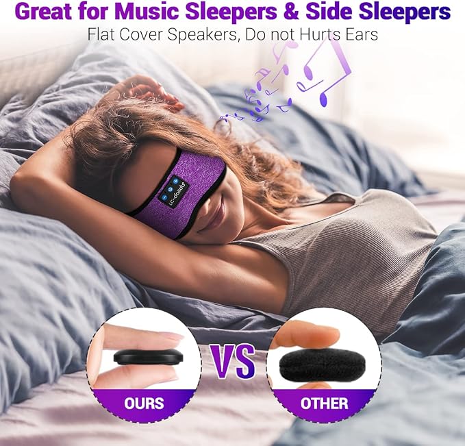 LC-dolida Sleep Headphones Bluetooth Headband Sleeping Wireless Headband - Image 2