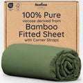 Bambaw Full Fitted Sheet Only, 100% Viscose Derived from Bamboo Fitted Sheet by Bambaw