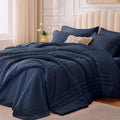 Twin Comforter Set Navy by Velorose
