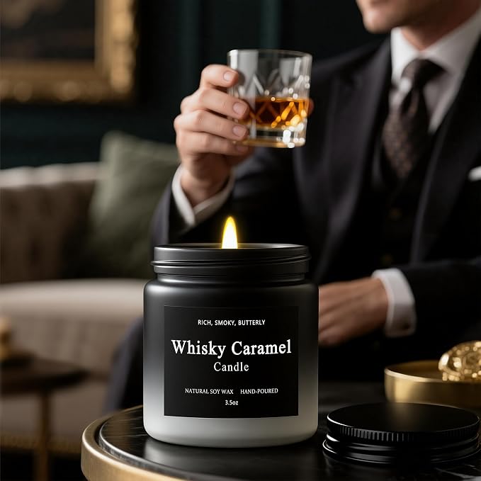 6 Pack Men Candles for Home Scented, Soy Wax 200 Hour Long Lasting Candle - Image 4