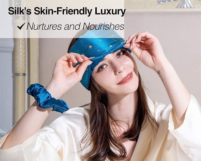 Fleur&Yang Silk Sleep Mask, Adjustable Blackout Sleeping Mask - Image 4