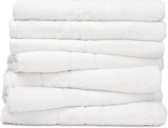 ZUPERIA 7-Pack White Bath Towels by Zuperia