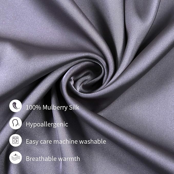 Jocoku 100% Mulberry Silk Pillowcases Set of 2 - Image 3