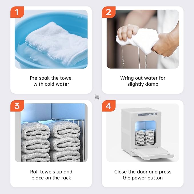 Hot Towel Warmer for Spa, 2-in-1 Thermostatic Towel Heater, 5L Mini Towel Warmer - Image 7