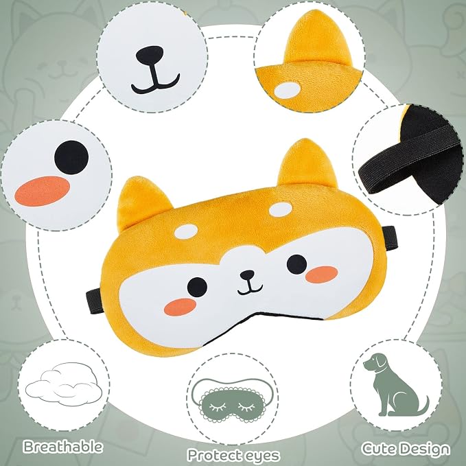 Haysandy 3 Pieces Sleep Mask for Kids Girls Cute Cat Sleeping Eye Cover Soft - Image 3