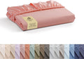 Linen Home 100% Cotton Percale Weave Fitted Sheet, Full Size, English Rose by LINENHOME