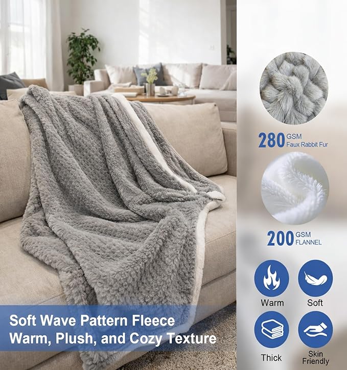 Heated Blanket Electric Throw Blanket - Image 2