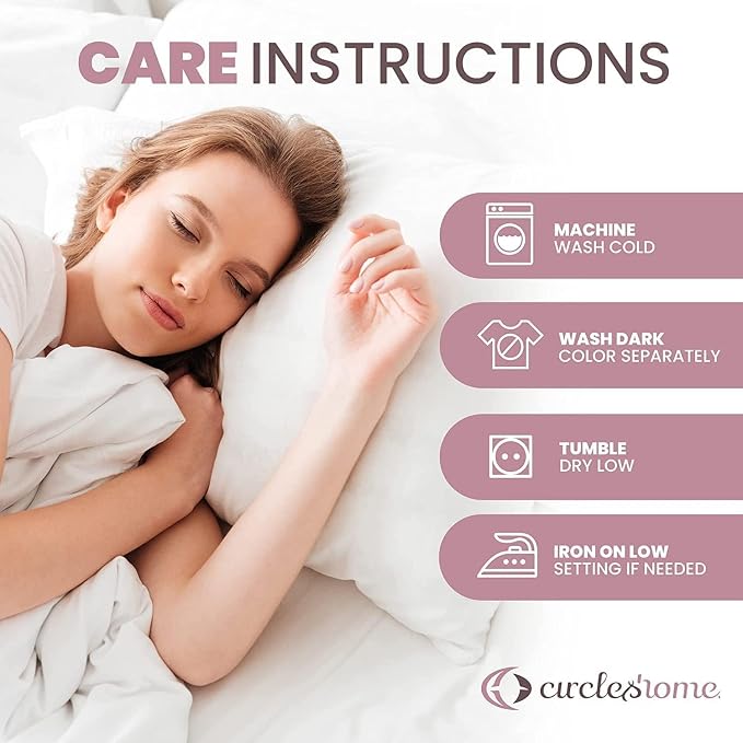 CirclesHome Pillow Protectors Single Pack Toddler Zippered - Image 8