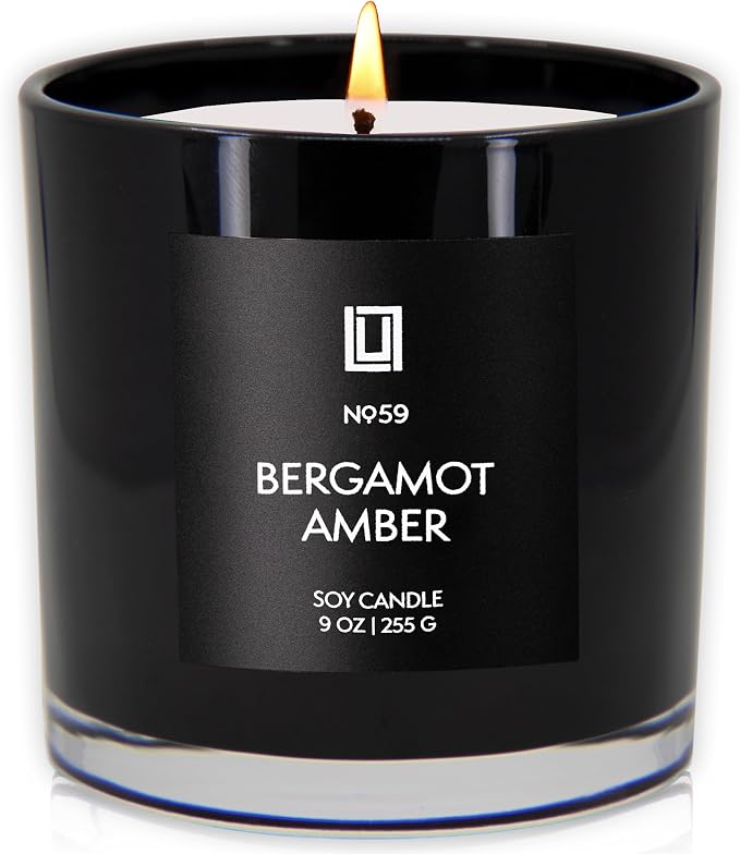 Lulu Candles | Bergamot & Amber | Smells Like Citrus & Musk | Luxury Scented - Image 2