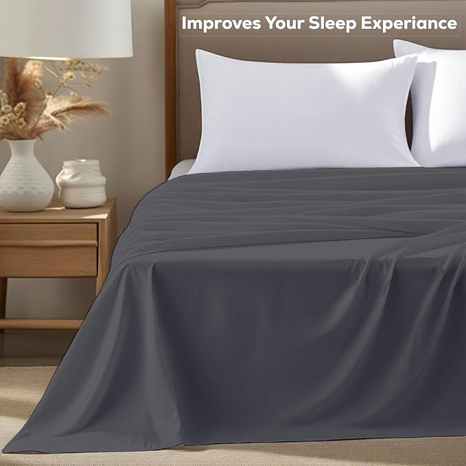GOLD TEXTILES Full Flat Sheet 6 Pack – Brushed Microfiber Top Sheets - Image 6