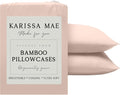 Karissa Mae Cooling Bamboo Viscose Queen Size Pillowcase Set | 100% FSC by KARISSAMAE