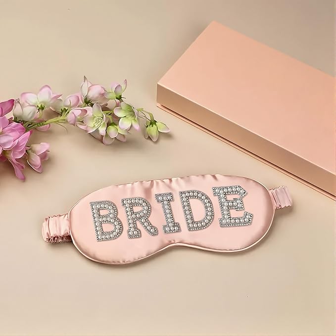 Bride Sleep Mask, Bride Eye Mask, Mrs Satin Bridal Eye Maskes Soft Sleep Maskes - Image 4