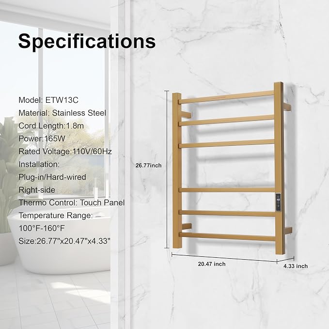 Electric Heated Towel Warmer - Image 2
