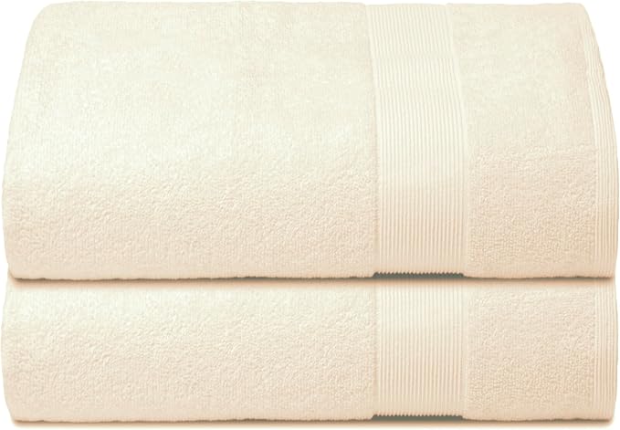 Belizzi Home Premium Cotton Oversized 2 Pack Bath Sheet 35x70-100% Pure Cotton by Unknown