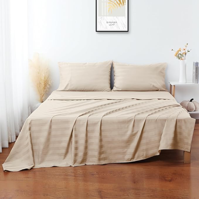 Flat Sheet Only 2 Pack, Twin Size 400 Thread Count 100% Egyptian Cotton Flat - Image 3
