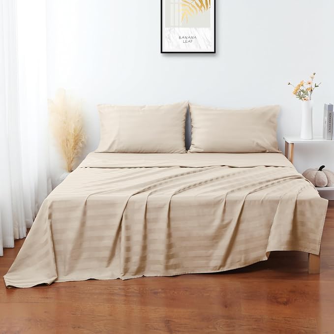 Flat Sheet Only 2 Pack, Full Size 400 Thread Count 100% Egyptian Cotton Flat - Image 4