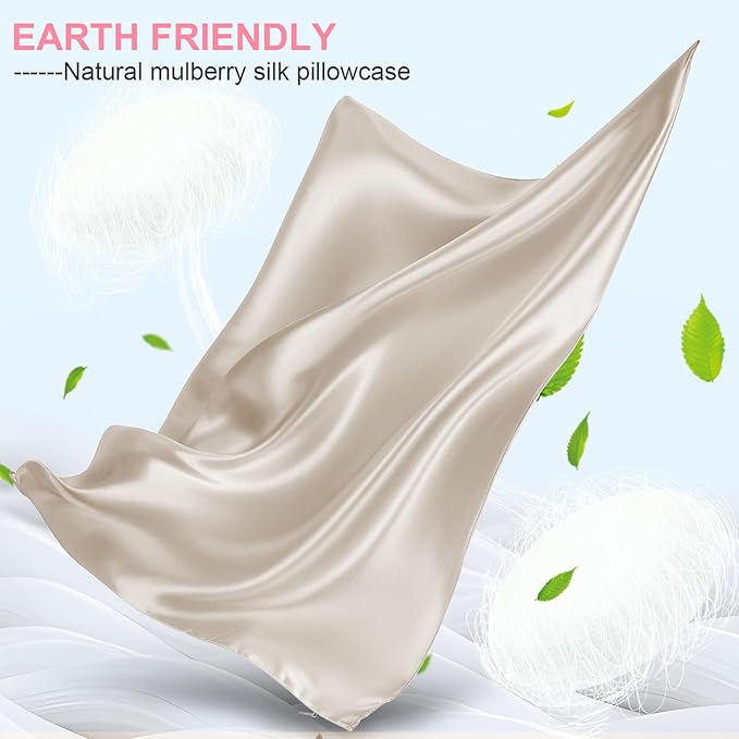 Silk Pillow Cases 2 Pack Queen Size - Image 2