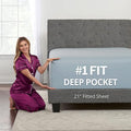 DeaLuxe Deep Pocket Twin Fitted Sheet – 17” by DeaLuxeBedding