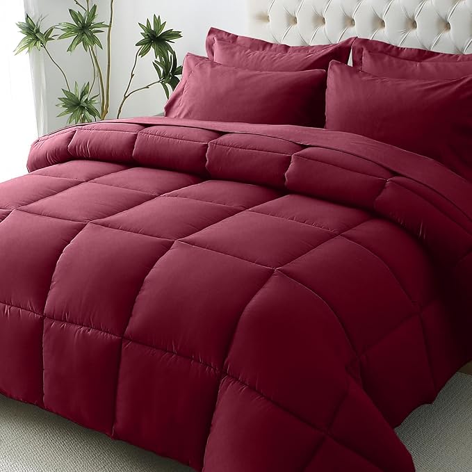 JOLLYVOGUE California King Comforter Set, Ultra-Soft Bed in a Bag Cal King Size by JOLLYVOGUE