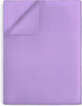 Lirex Light Purple Flat Sheet Twin, Ultra Soft & Breathable Brushed 1800 by Lirex