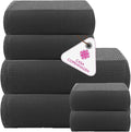 CASA COPENHAGEN Waffle 6Pcs 100% Egyptian Cotton Large Designer Towels Gift by CASACOPENHAGEN