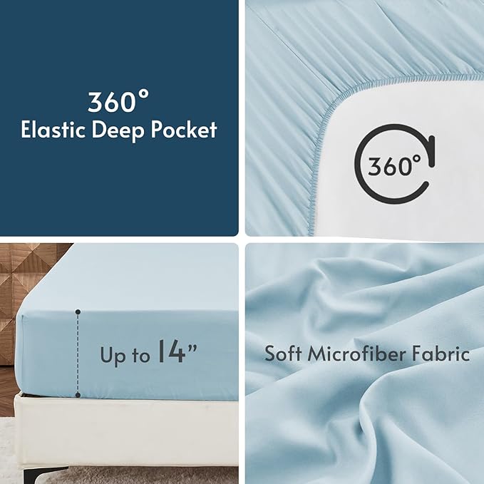 MUXHOMO 5 Pieces Twin XL Comforter Set, Reversible Bed in a Bag Twin XL Size - Image 8