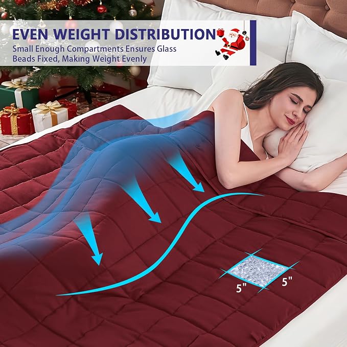 yescool Weighted Blanket for Adults Cooling Heavy Blanket for Sleeping Perfect - Image 3