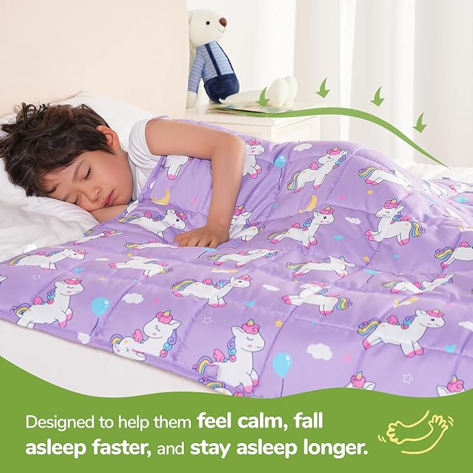 Sivio Weighted Blanket 7lbs, Cooling Weighted Blanket, Breathable Heavy Blankets - Image 2