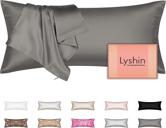 Silk Body Pillow Cover with Zipper, Mulberry Silk Pillow Cases Body Size by LYSHINSILKPILLOWCASES