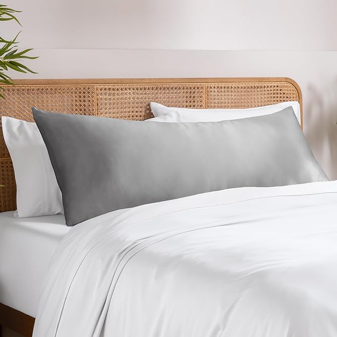 Bare Home 100% Rayon Made from Bamboo Luxury Body Size Cooling Pillowcase by BareHome