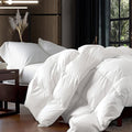 Luxurious Oversized Queen 98" x 98" Size Goose Down Fiber Waterfowl Feather by EgyptianBedding