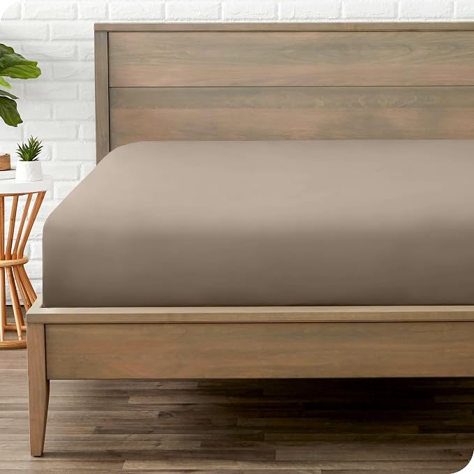 Bare Home Fitted Bottom Sheet Queen Size by BareHome