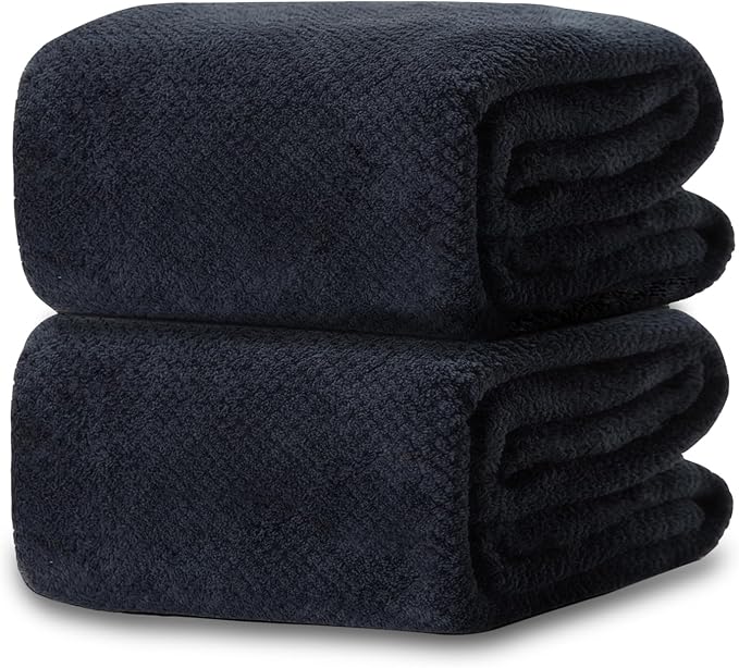 2 Pack 40"x 80" Extra Large Bath Towel Sheet Set, Oversized Bath Sheet Towels by FeyocnUS