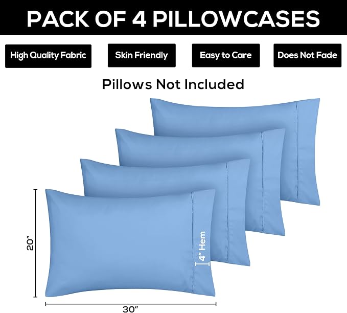 Utopia Bedding Queen Pillowcases - Image 3