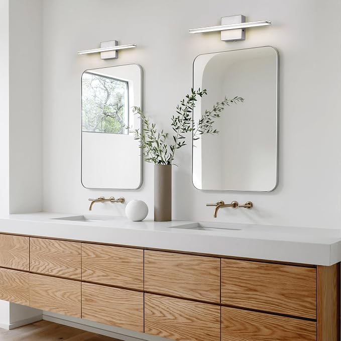 LED Brushed Nickel Vanity Lights - Image 3